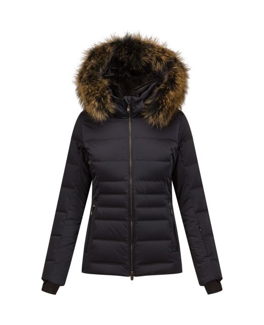 Ski jacket outlet with fur collar