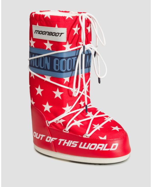 Botas de nieve de mujer Tecnica Moon Boot Icon Retrobiker Rojas