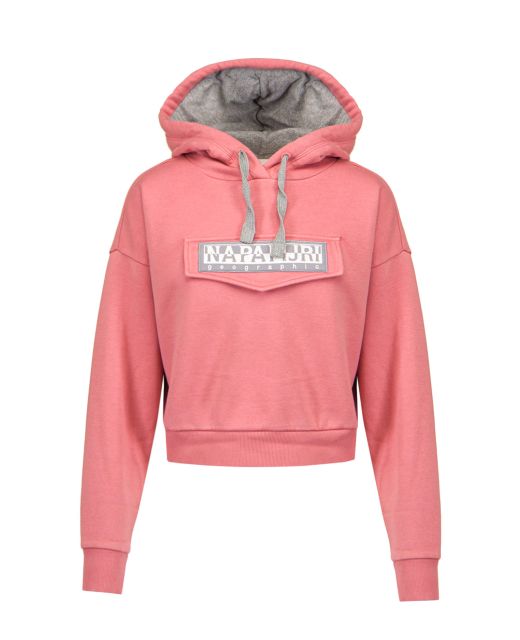 Felpa NAPAPIJRI BURGEE W CROPPED NP0A4FUK pink lulu S portofino