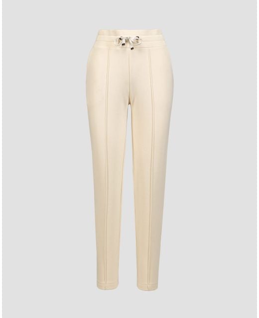 Pantalones beige con viscosa para mujer BOGNER Carey 16878766-133