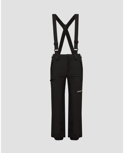 Boys' ski trousers with braces Spyder Propulsion 38SG125310-black-combo