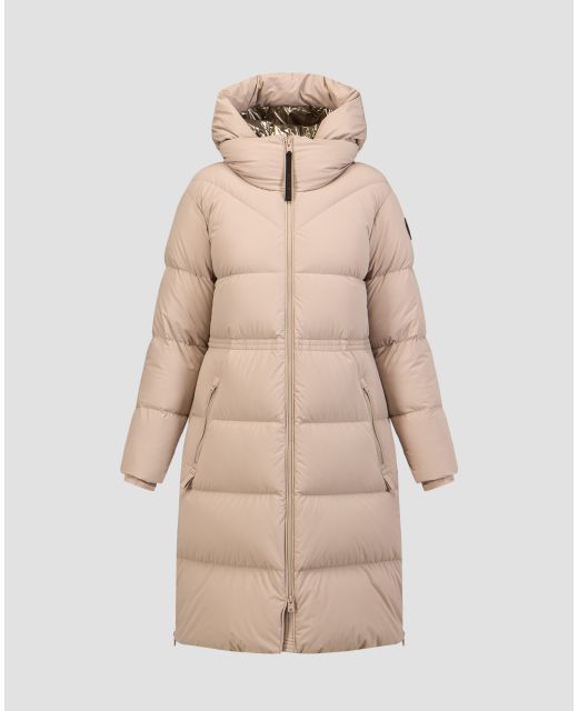 Woolrich Matt Stretch Long Puffer Parka Daunenmantel für Damen in Beige  cfwwou0896frut3107-7125 | S'portofino