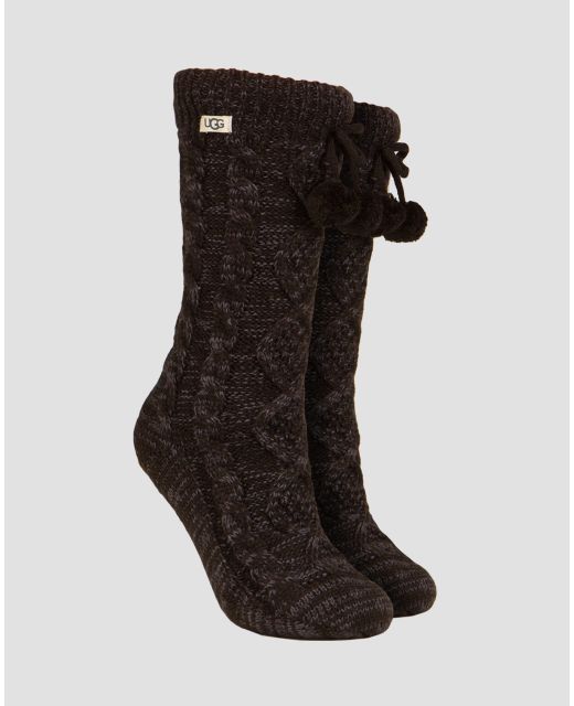 Ugg pom pom fleece lined crew sock discount