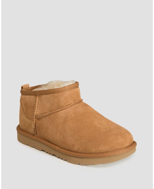 Kožené dětské boty UGG Kids' Classic Ultra Mini 1130750K-che | S'portofino