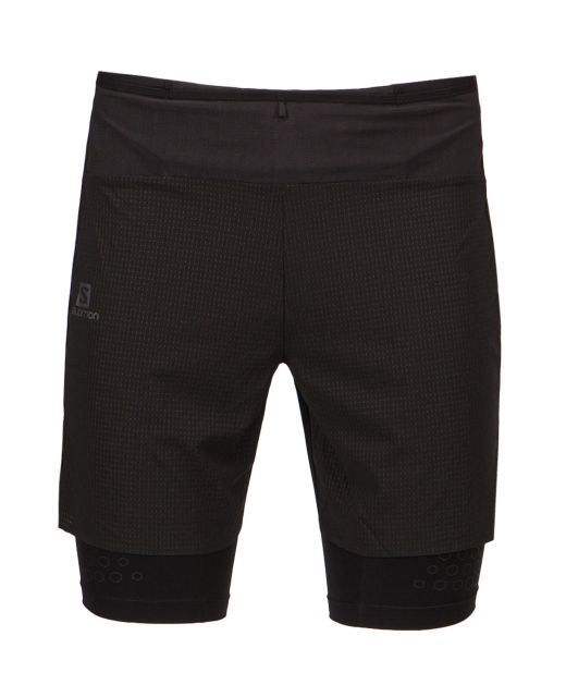 SALOMON EXO MOTION TWINSKIN running shorts LC1508300-black | S'portofino
