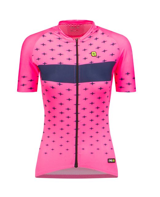 Maillot ciclismo Mujer Ale corto PRR Stars Rosa