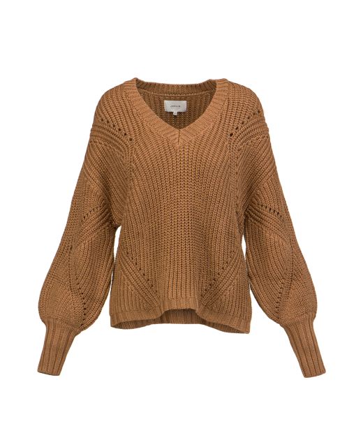 JOSLIN PAYTON LINEN COTTON KNIT sweater JOS221150 cinnamon