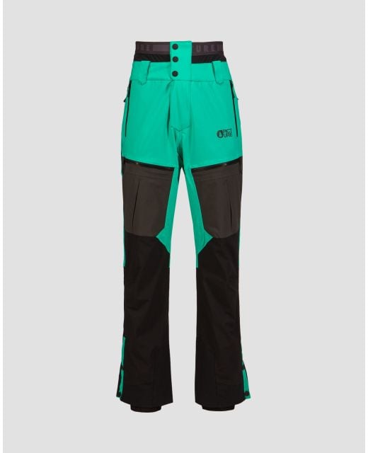 Pantaloni verde-neri da freeride da uomo Picture Organic Clothing Naikoon  20/20 mpt141-b | S'portofino