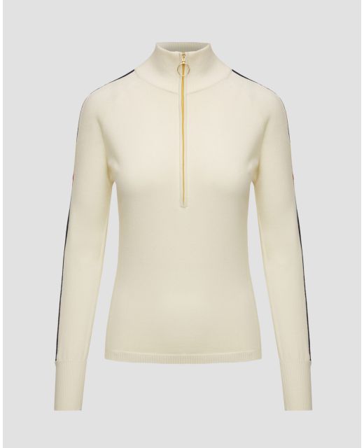 White zip up best sale turtleneck