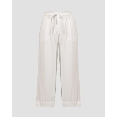 Pantaloni culottes albi pentru femei Deha