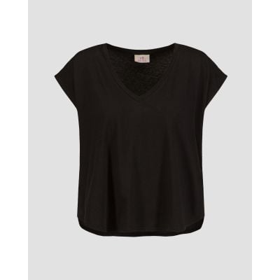 T-shirt noir pour femmes Deha