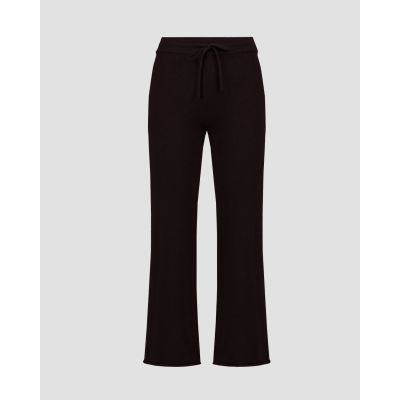Women's black knit-fabric trousers Deha