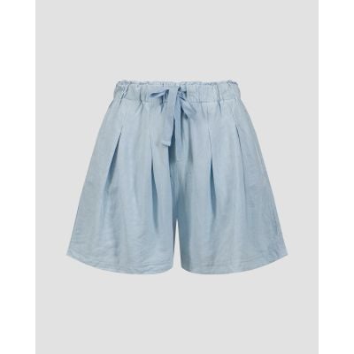 Women’s blue linen shorts Deha