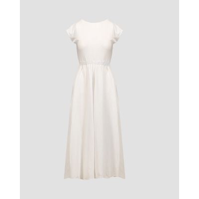 Women’s white summer dress with linen Deha