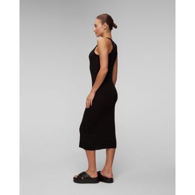 Women’s black summer knit dress with linen Deha