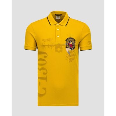 Koszulka polo męska Aeronautica Militare Żółta