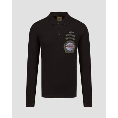 Aeronautica Militare Langärmeliges Herren-Poloshirt