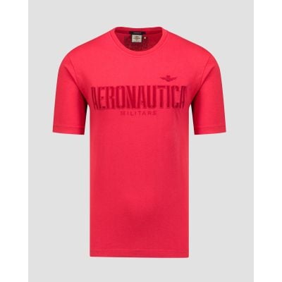 Pánské tričko Aeronautica Militare v Růžové Barvě