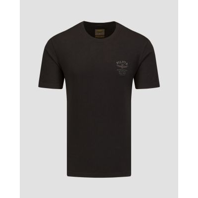 T-shirt nera da uomo Aeronautica Militare