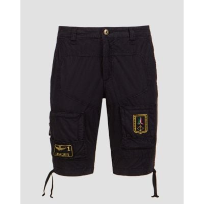 Men's navy blue cargo shorts Aeronautica Militare