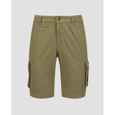 Men's green cargo shorts Aeronautica Militare
