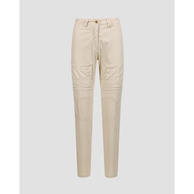 Women's beige cargo trousers Aeronautica Militare