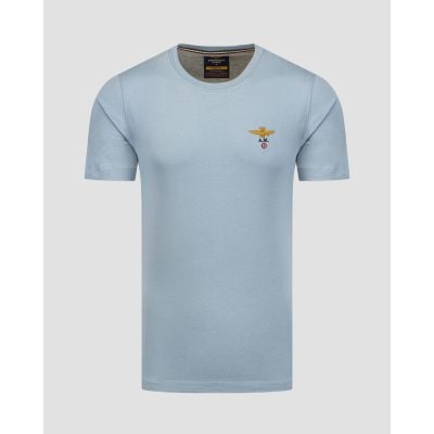 Błękitny t-shirt męski Aeronautica Militare