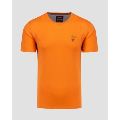 Pomarańczowy t-shirt męski Aeronautica Militare
