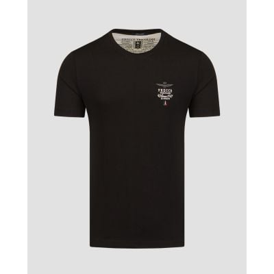 T-shirt noir pour hommes Aeronautica Militare