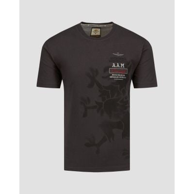 Grafitowy t-shirt męski Aeronautica Militare