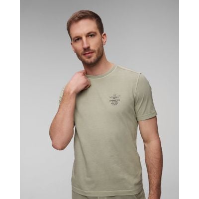 T-shirt vert pour hommes Aeronautica Militare
