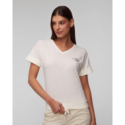 Biały t-shirt damski Aeronautica Militare