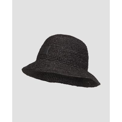 Women's black Seafolly Atlantis Raffia Cloche Hat