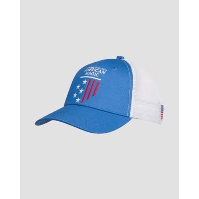 Niebiesko-biała czapka z daszkiem Helly Hansen Am Trucker Cap