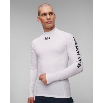 Pánske biele termo tričko s dlhým rukávom Helly Hansen Waterwear Rashguard