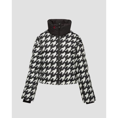 Women's down ski jacket with houndstooth pattern Perfect Moment Nevada duvet II