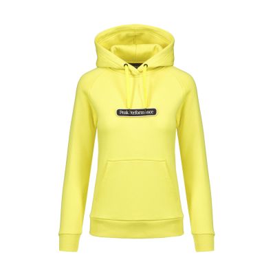 Peak performance hoodie yellow hotsell