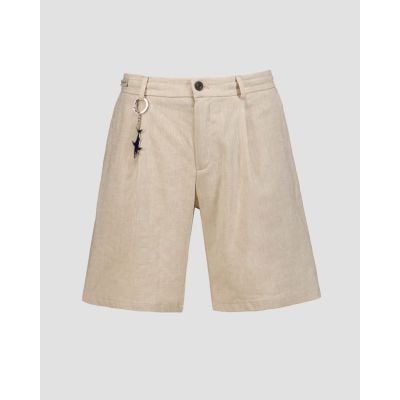 Shorts beige con lino da uomo Paul&Shark Bermuda Coulisse 1 Pince