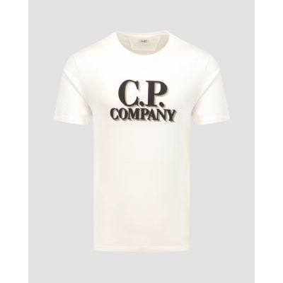 T-shirt bianca da uomo C.P. Company