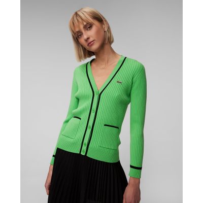 Women's green cardigan Lacoste AF6921