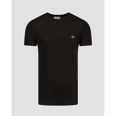T-shirt nera da uomo Lacoste TH6709