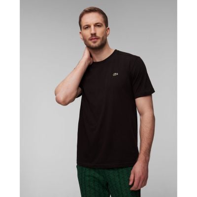 T-shirt noir pour hommes Lacoste TH7618