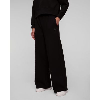 Czarne spodnie dresowe damskie Lacoste XF7374