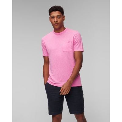 T-shirt rosa in lino da uomo MC2 Saint Barth