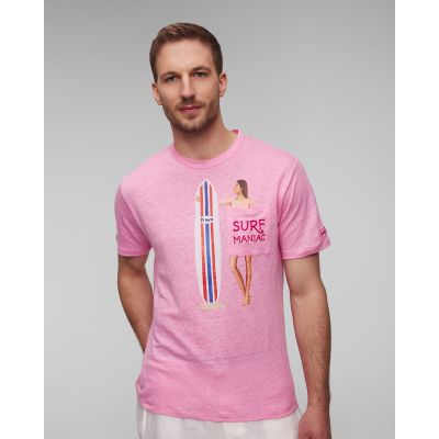 Pánske ružové tričko MC2 Saint Barth