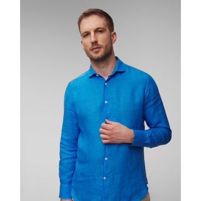 MC2 Saint Barth Leinenhemd für Herren in Blau