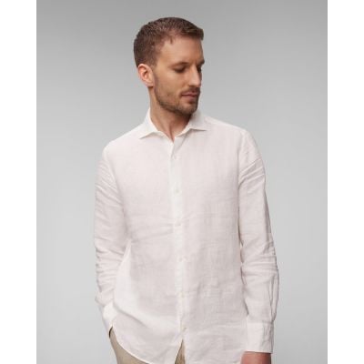 Camicia bianca di lino da uomo MC2 Saint Barth