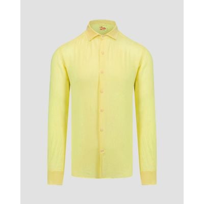 Camicia gialla di lino da uomo MC2 Saint Barth