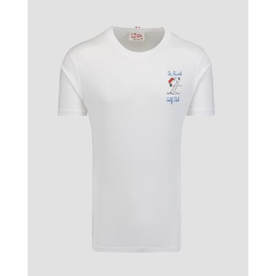 Tricou alb pentru bărbați MC2 Saint Barth