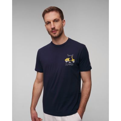 T-shirt bleu marine pour hommes MC2 Saint Barth